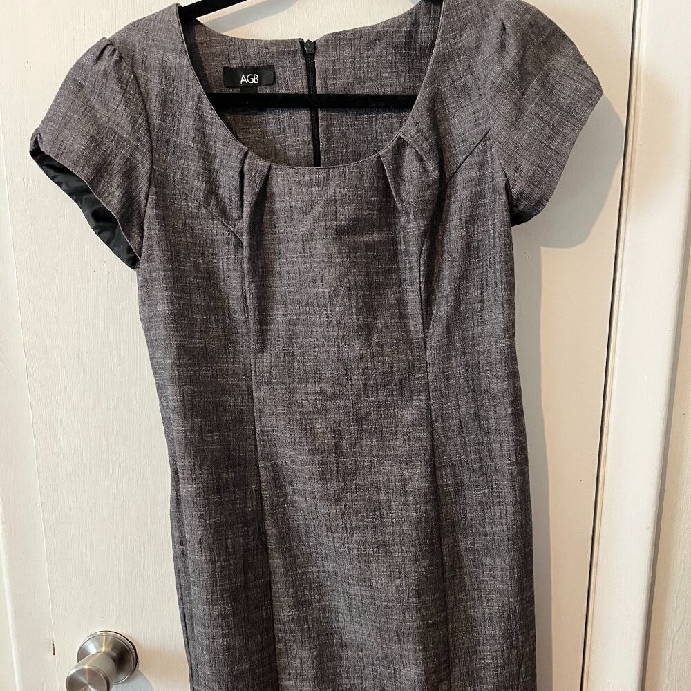 AGB Charcoal Cap Sleeve Dress SZ 4